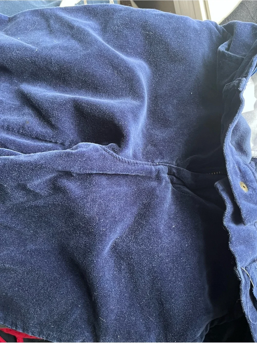 Gymboree kids 2 piece set Suit Dark Blue Velour Vest and Pants Set 7-8